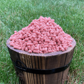 small bucked filled with Ivel Valley Wild Bird Food mini suet berry pellets 