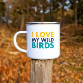 I Love My Wild Birds Enamel Mug 